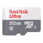 SanDisk MicroSD Class 10 [100MBPS, 512GB]